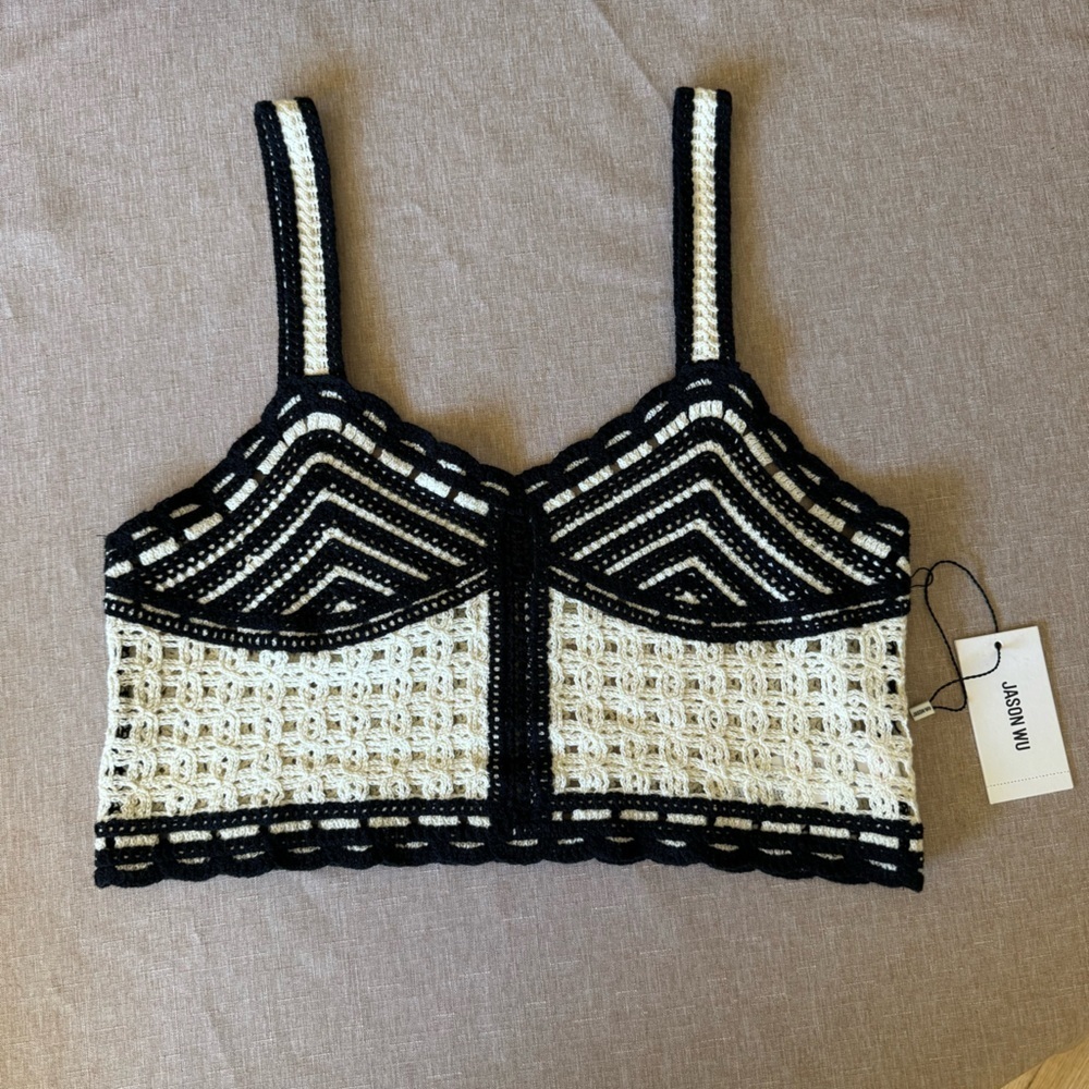 NWT brand new crochet crop top